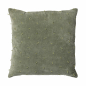 Mobile Preview: Edmea Kissen aus Baumwollsamt in grün - 50 x 50 cm